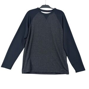 Orvis Classic Collection Men Medium Raglan Long Sleeve Pullover Charcoal 1225440